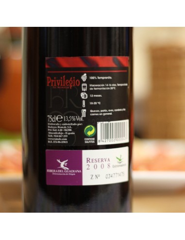 Privilegio Romale Reserva caja 6 botellas 75 cl