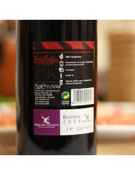 Privilegio Romale Reserva caja 6 botellas 75 cl