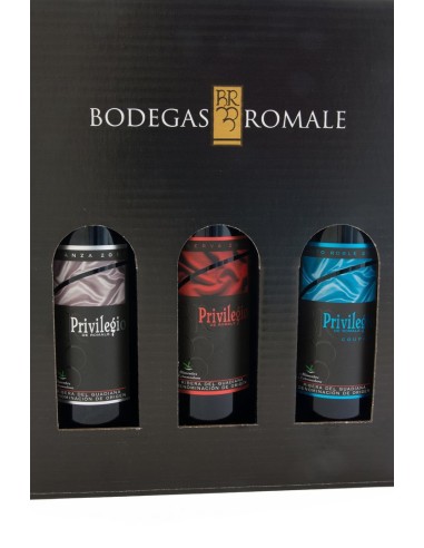 Estuche regalo de 3 botellas Tintos Privilegio...